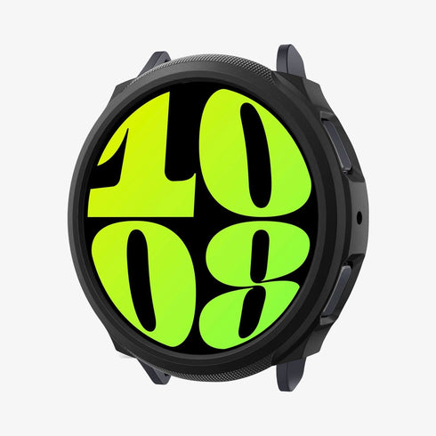 ACS06394 - Galaxy Watch 6 Classic (47mm) Case Liquid Air in matte black showing the front
